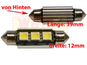 Glühlampe LED Soffitten 5W 12V für Innenraum