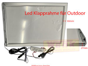 LED Leuchtrahmen DIN A2 Outdoor Lichtfarbe:K6500
