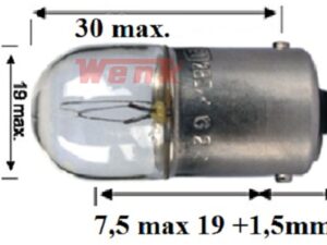 Glühlampe/Autolampe OSRAM 24V 10W BA15s