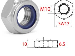 Sicherungsmuttern/Stopmutter M10 vz. Pack/200 Stk.