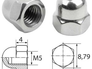 Hutmutter M5 Edelstahl A2 Pack/100 Stk.