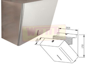 Papierhandtuchspender Edelstahl 250 Blatt