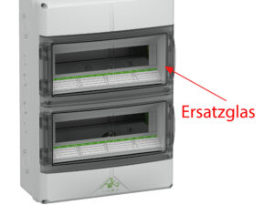 Ersatzdeckel/Ersatzglas für AP-Kleinverteiler Demelectric