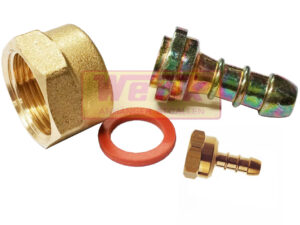 Gas-Schlauchtülle 10mm mit Überwurfmutter M20x1.5