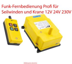 Funk-Fernbedienung Profi für Seilwinden + Krane 12V 24V 230V