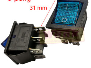 Wippschalter KCD4 6-pol EIN-AUS blau