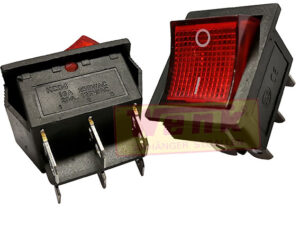 Wippschalter KCD4 6-pol EIN-AUS rot