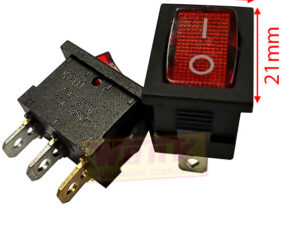 Wippschalter KCD1 3-pol EIN-AUS rot