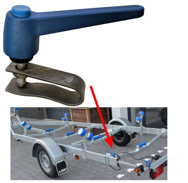 Griff/Knebel mit Aussengewinde für VLEMMIX Bootsanhänger