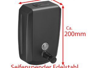 Seifenspender 1000ml Edelstahl schwarz