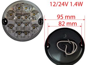 Rückfahrleuchte LED D:95mm weiss