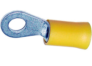 Ring-Kabelschuhe M5 gelb isoliert 4.0-6.0