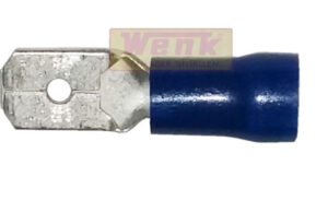 Kabelschuhe isoliert blau 6.3mm 1.5-2.5qmm
