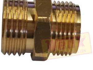 Gas-Doppelnippel Aussengewinde M20x1.5-Fl.Aussengewinde