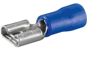 Kabelschuhe isoliert blau 6.3mm 1.5-2.5qmm