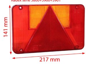 Ersatzglas RADEX-5800/5900/5901 rechts zu Rückleuchte