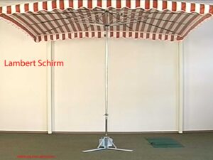 Lambert-Schirm 3000x3000mm Teleskopausführung